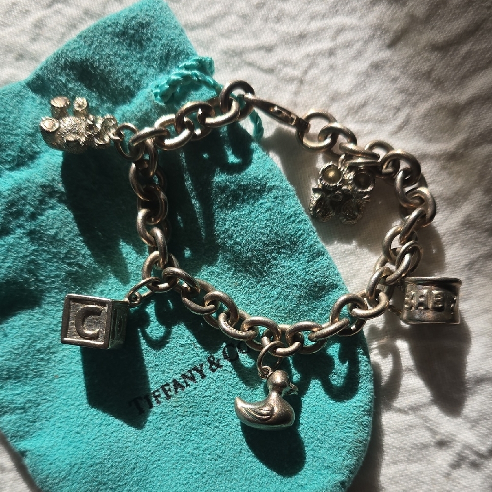 Tiffany & Co. Silver Baby Charm Bracelet